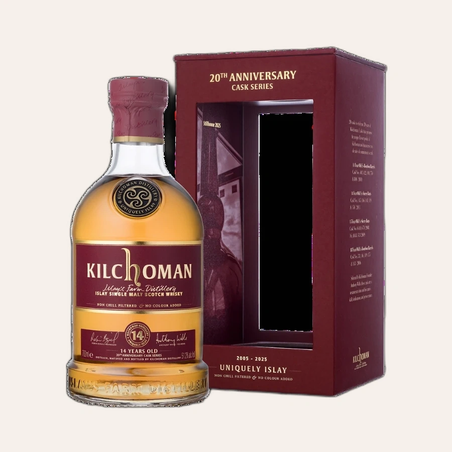 Rượu Whisky Kilchoman 14 Year Old Bourbon Cask 20th Anniversary Cask Series