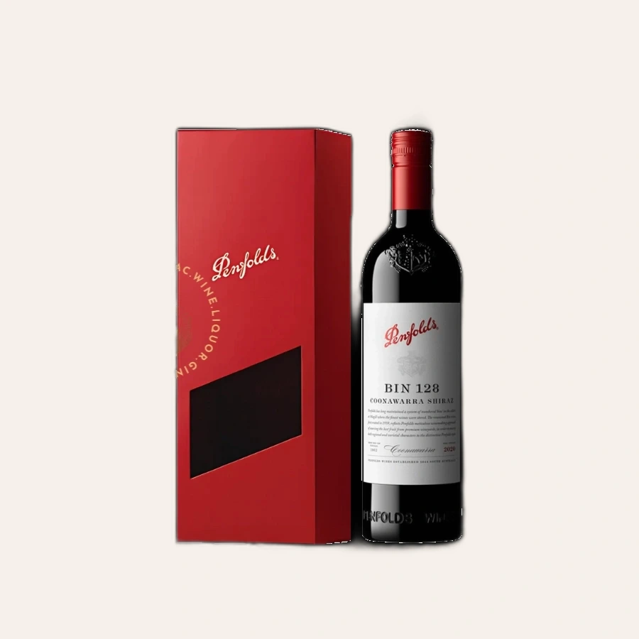 Rượu Vang Đỏ Úc Penfolds Bin 128 Hộp Quà Tết 2025