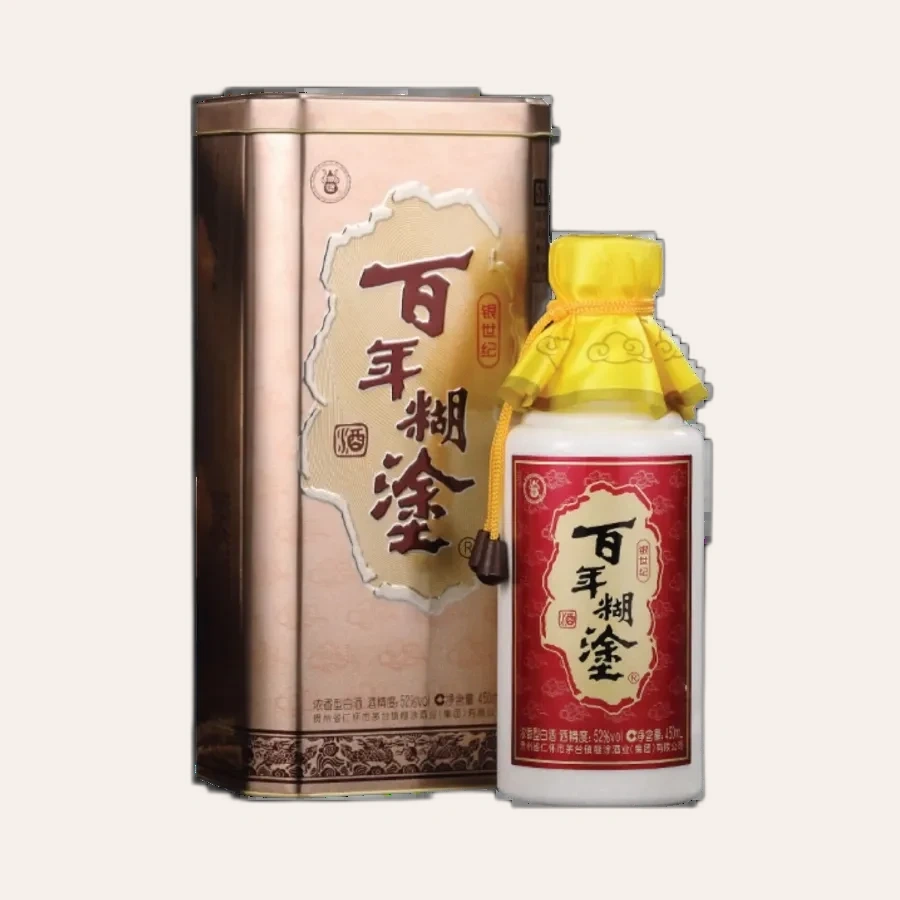 Rượu Bách Niên Hồ Đồ Hộp Thiếc 450ml 52%/ Bainian Hutu/ 百年糊涂