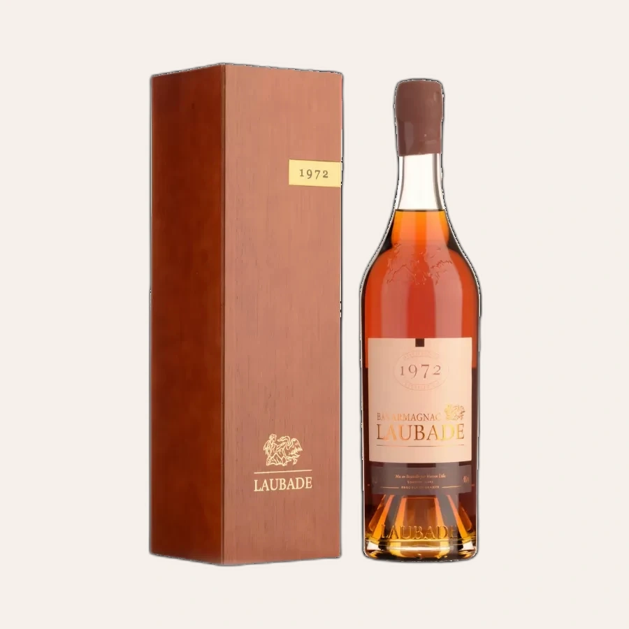 Rượu Brandy Pháp Chateau Laubade Bas Armagnac 1972
