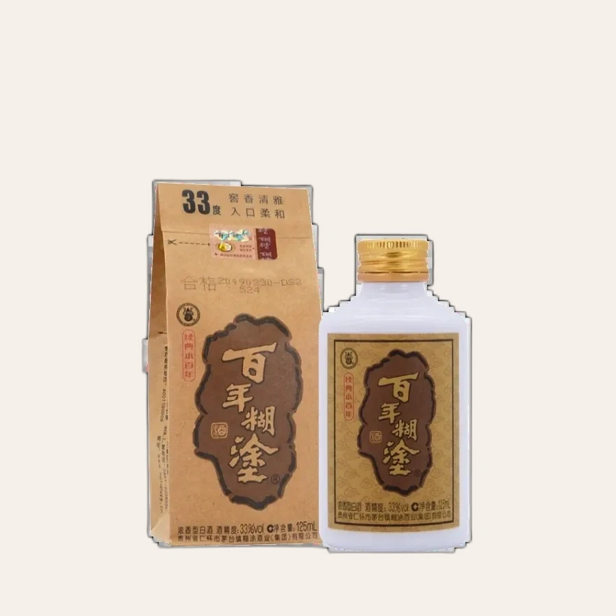 Rượu Bách Niên Hồ Đồ 125ml 33%/ Bainian Hutu/ 百年糊涂