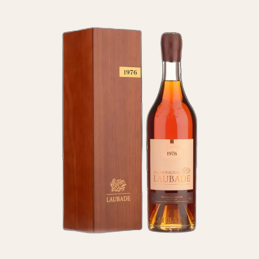 Rượu Brandy Pháp Chateau Laubade Bas Armagnac 1976