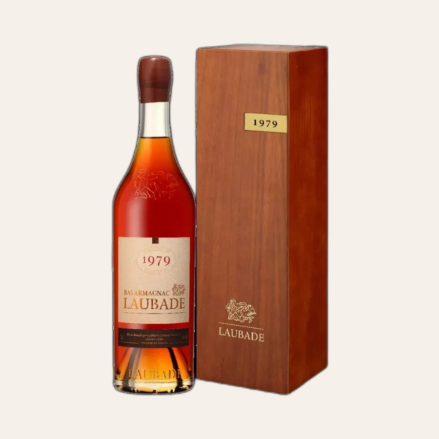 Rượu Brandy Pháp Chateau Laubade Bas Armagnac 1979