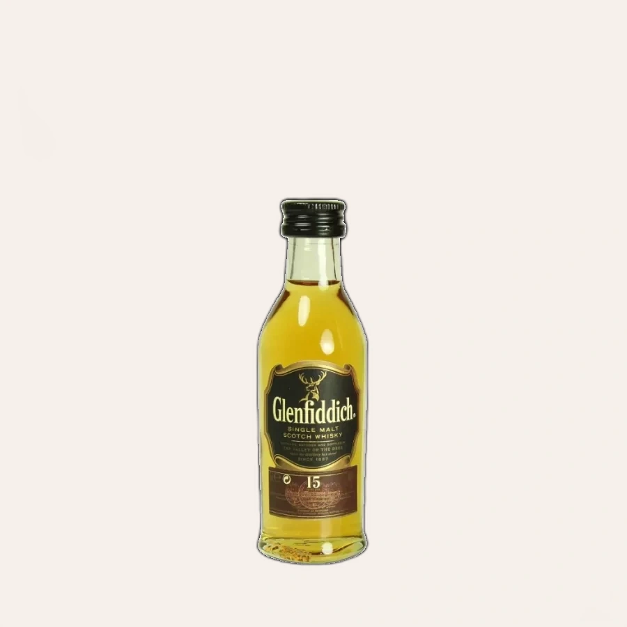 Rượu Whisky Glenfiddich 15 Year Old Chai Mini 50ml