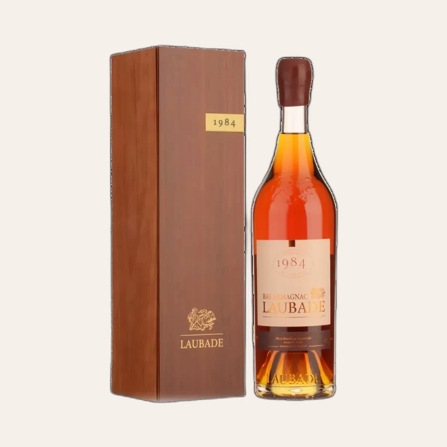 Rượu Brandy Pháp Chateau Laubade Bas Armagnac 1984