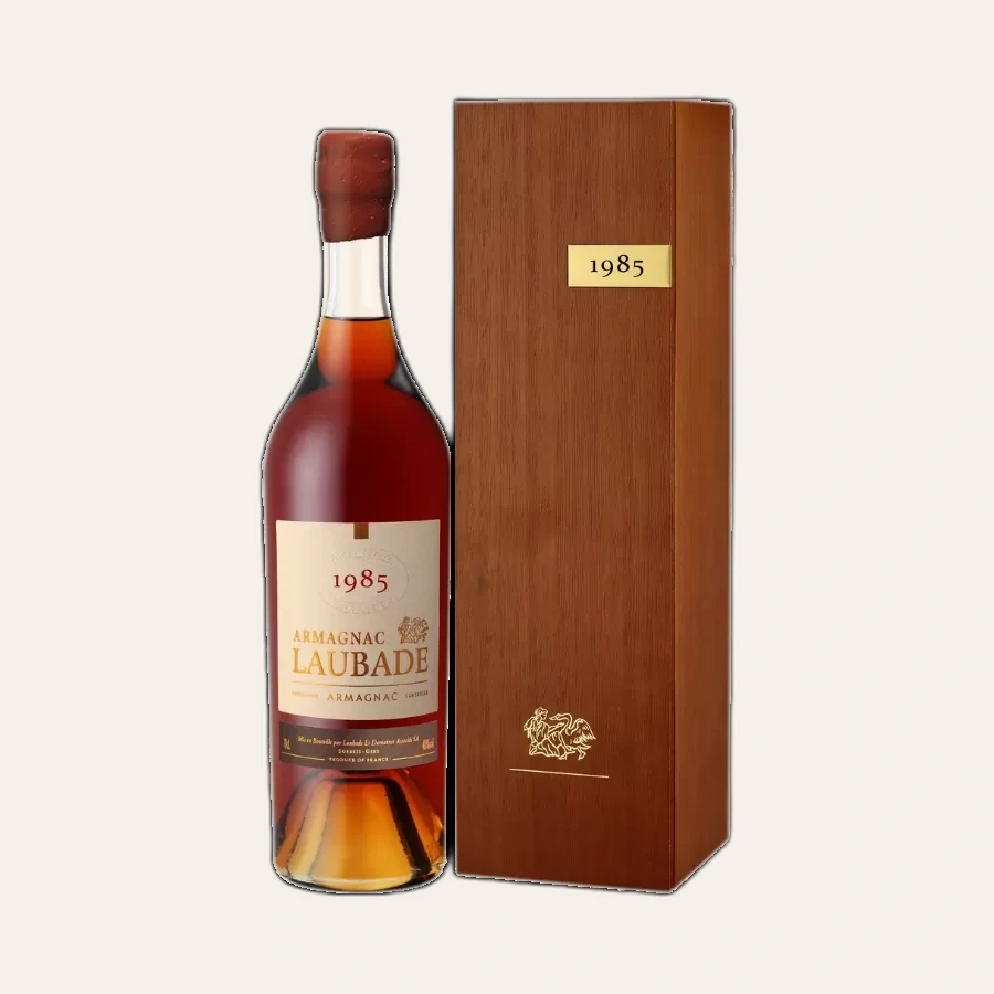 Rượu Brandy Pháp Chateau Laubade Bas Armagnac 1985