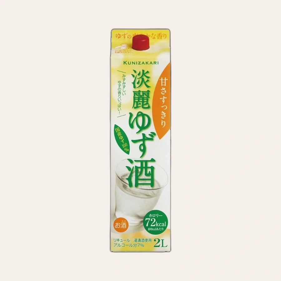 Rượu Yuzu Nhật Bản Kunizakari Tanrei Pack Magnum 2L