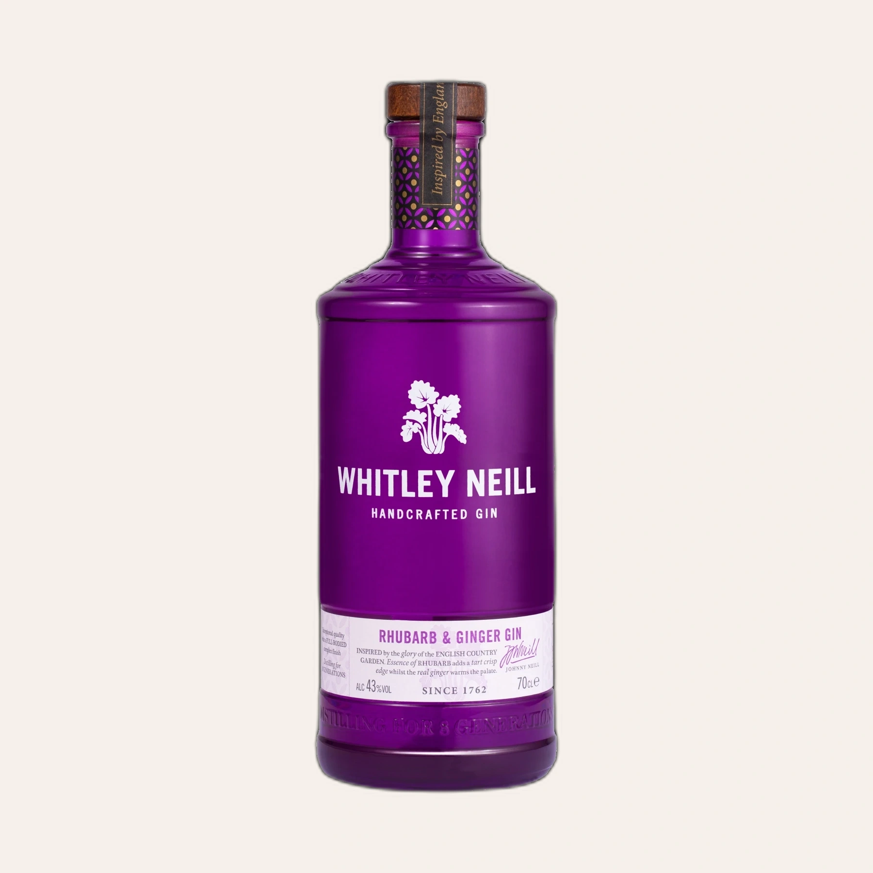 Rượu Gin Anh Quốc Whitley Neill Rhubarb & Ginger
