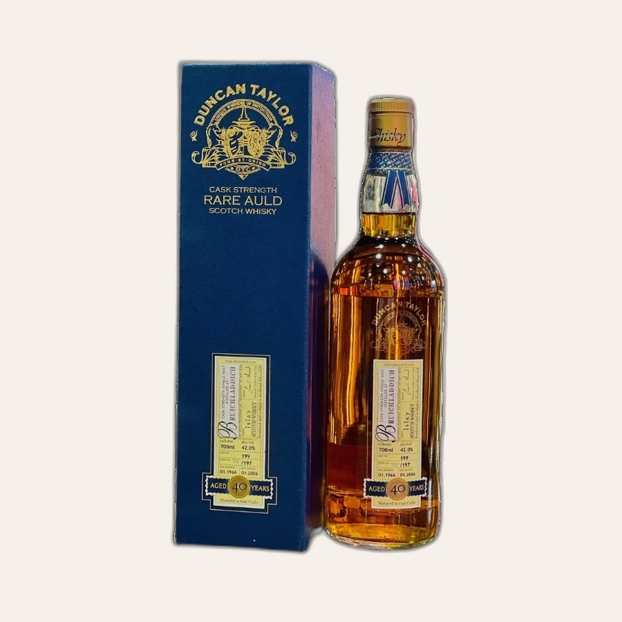 Rượu Whisky Bruichladdich 40 Year Old Rare Auld Duncan Taylor 1966