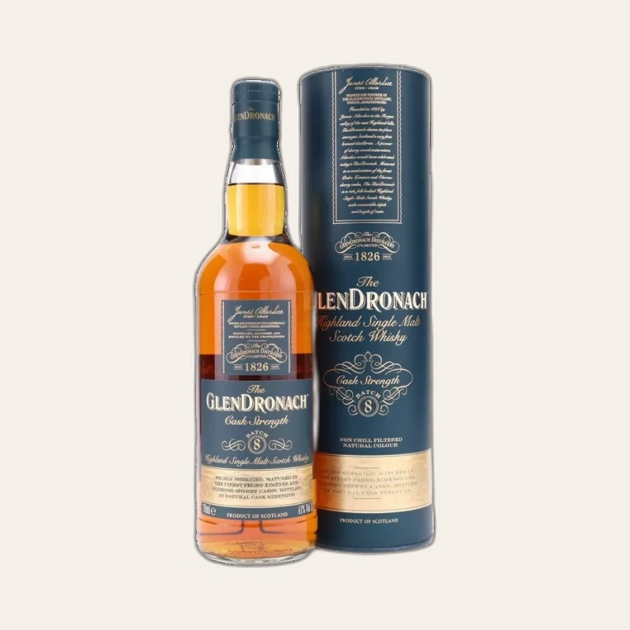 Rượu Whisky GlenDronach Cask Strength Batch 8