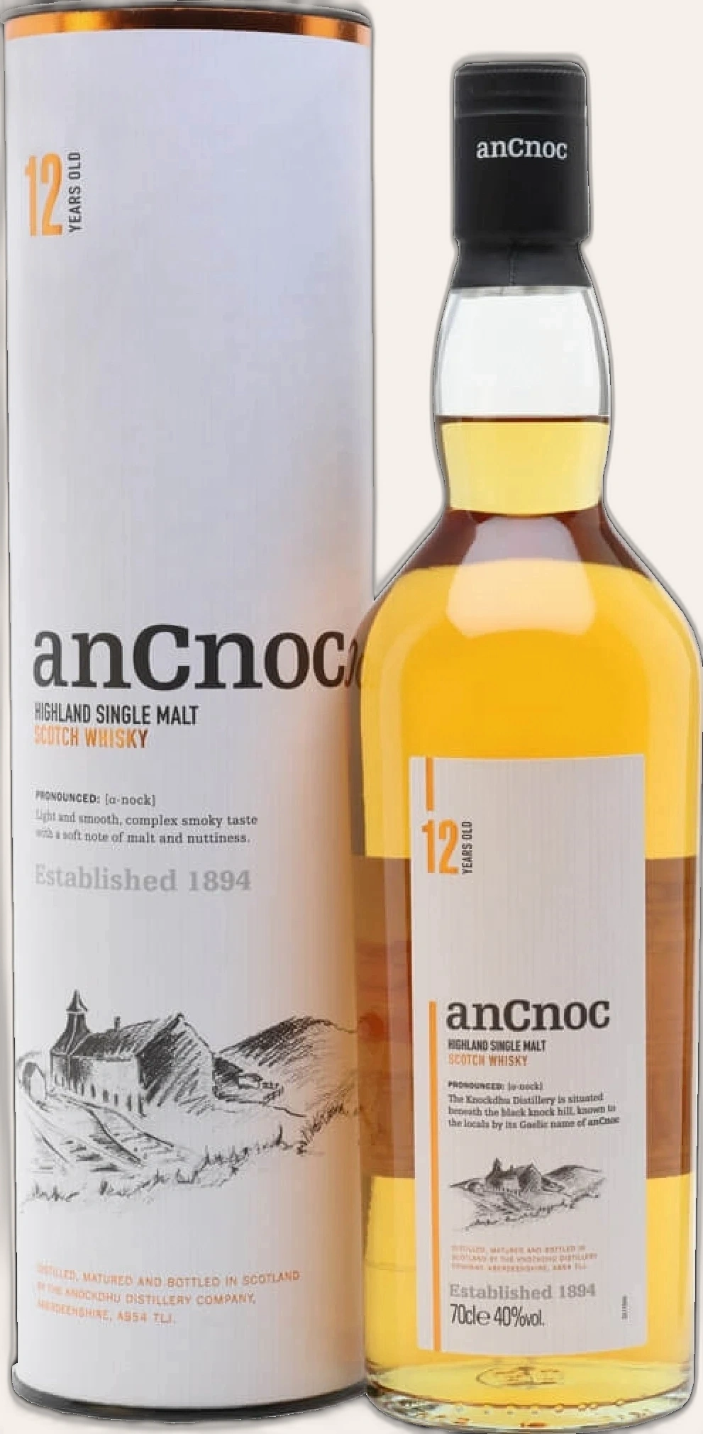 Rượu Whisky Ancnoc 12 Year Old
