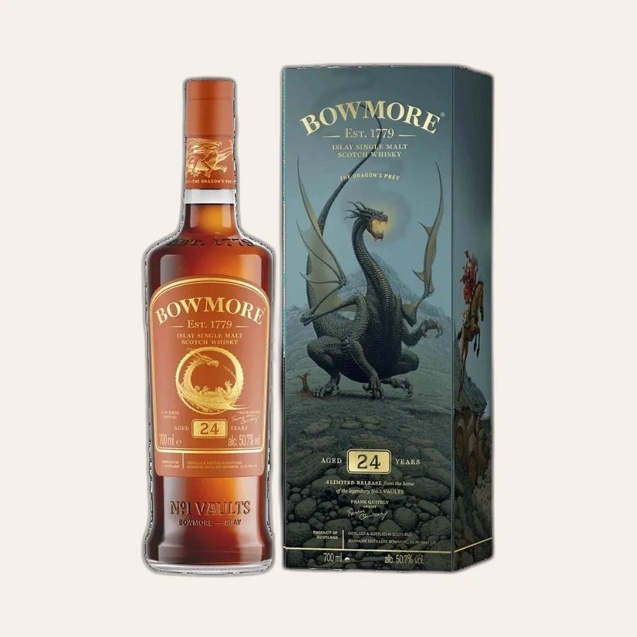 Rượu Whisky Bowmore 24 Year Old Frank Quitely Dragon's Prey