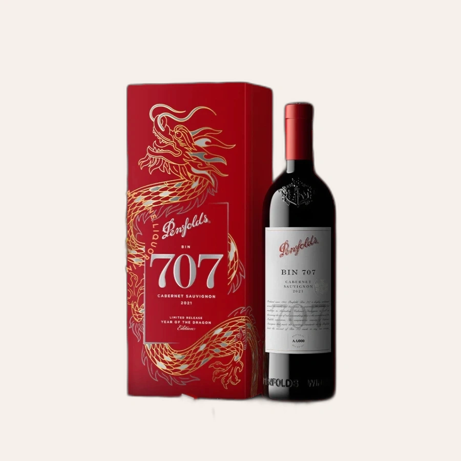 Rượu Vang Đỏ Úc Penfolds Bin 707 Hộp Quà Tết 2025