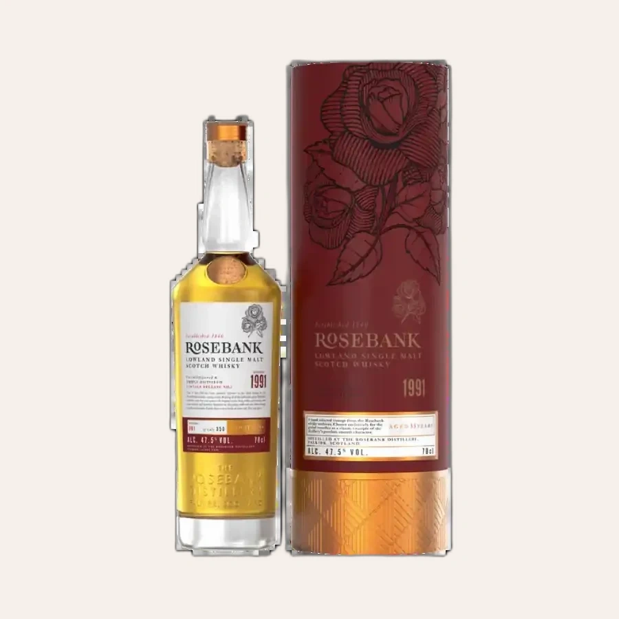 Rượu Whisky Rosebank 33 Year Old Vintage 1991