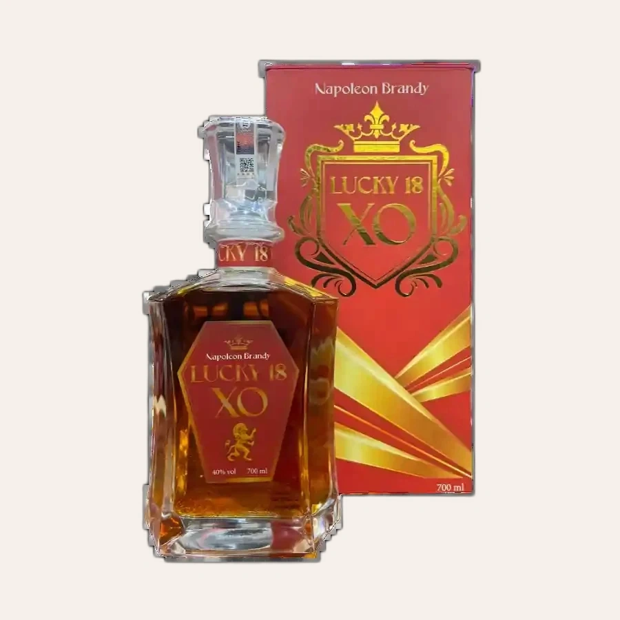 Rượu Brandy Lucky 18 XO Phiên Bản Hộp Quà Tết 2024