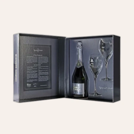 Rượu Champagne Pháp Champagne Charles Heidsieck Brut Réserve (giftbox + 2 glasses)