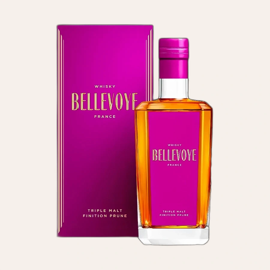 Rượu Whisky Bellevoye Prune Blended Malt Whisky De France Finition Prune