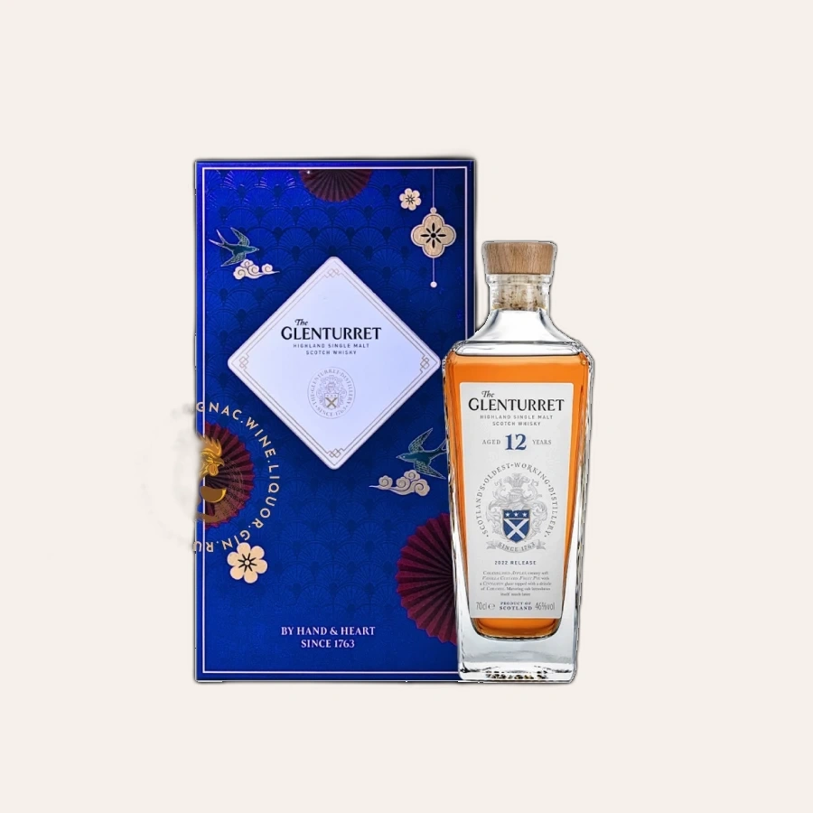 Rượu Whisky Glenturret 12 Year Old Phiên Bản Hộp Quà Tết 2025