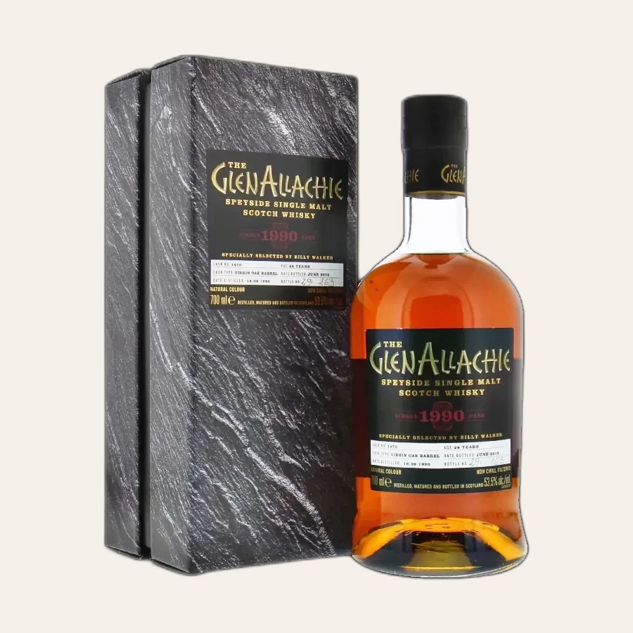 Rượu Whisky Glenallachie 28 Year Old Single Cask 1990 53.5%