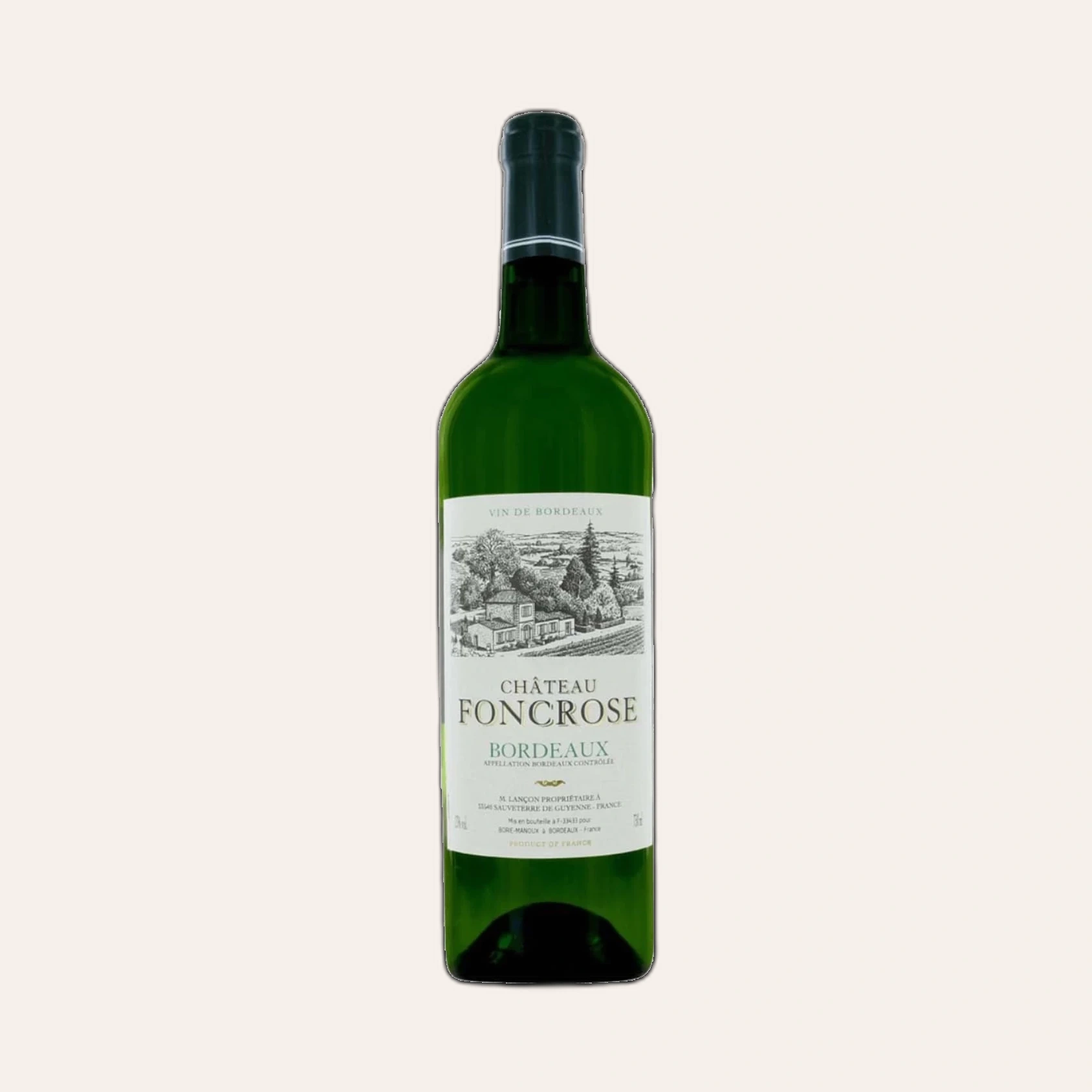 Rượu Vang Trắng Pháp Borie Manoux Chateau FoncRose Blanc