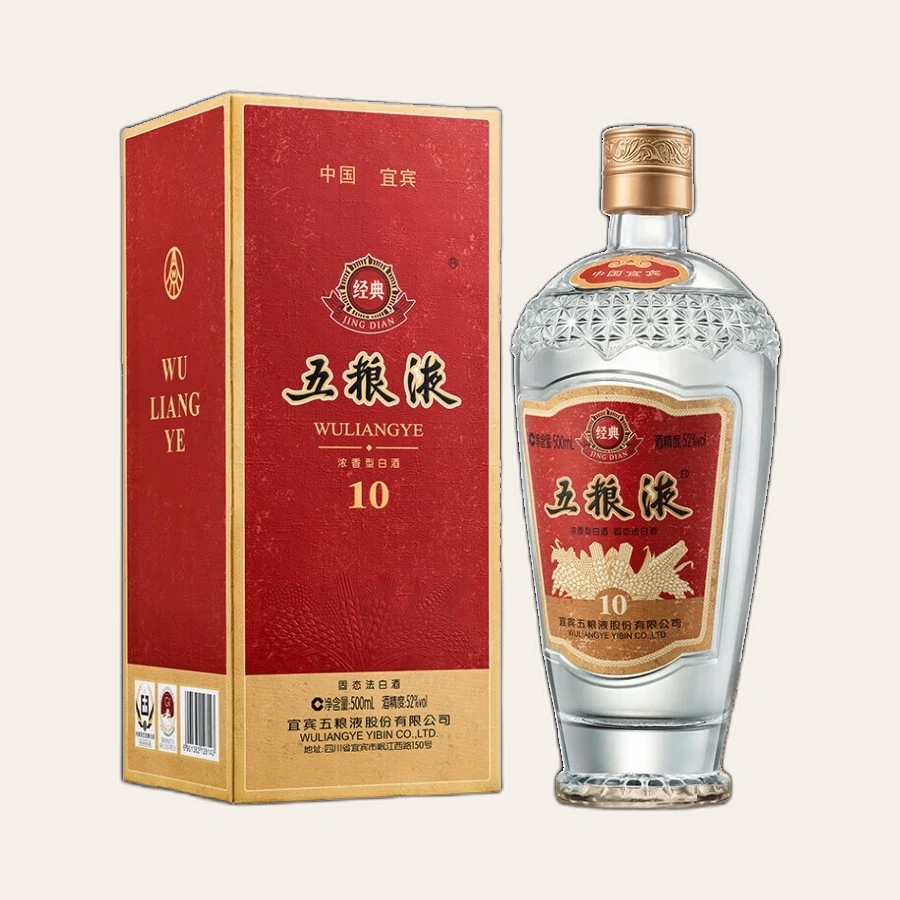 Rượu Ngũ Lương Dịch Kinh Điển 10 Năm / 五粮液 经典十年 / Wuliangye Jīngdiǎn 10 Nián