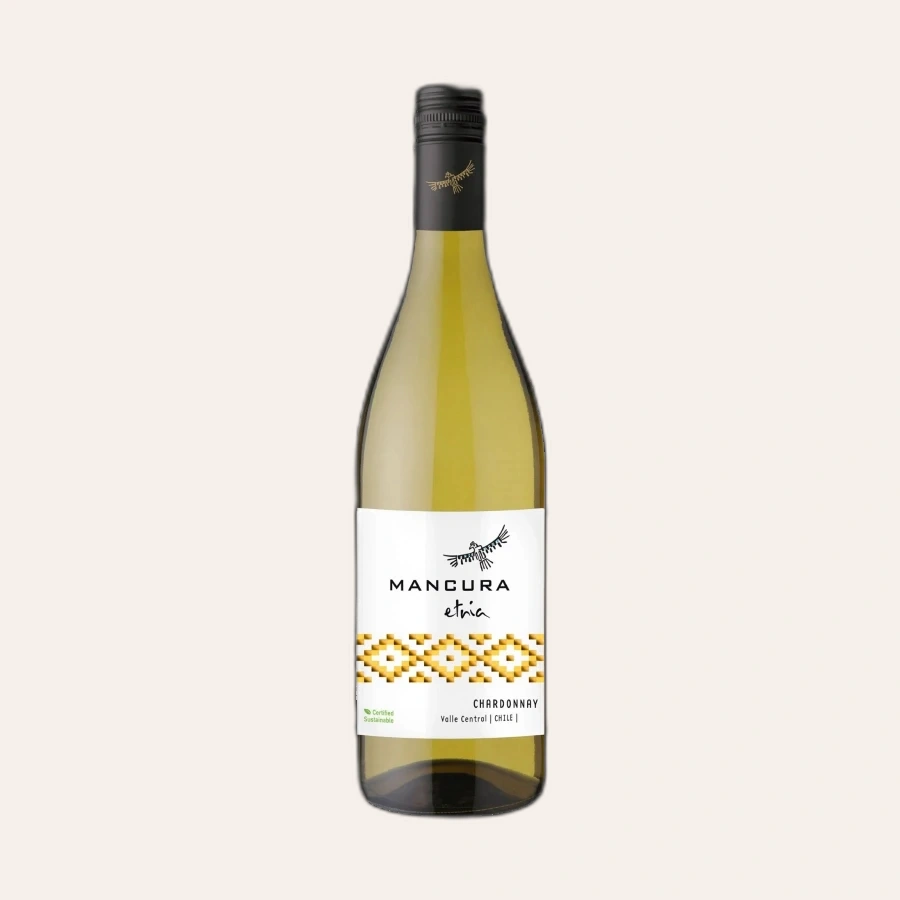 Rượu Vang Trắng Chile Mancura Etnia Chardonnay Sustainable