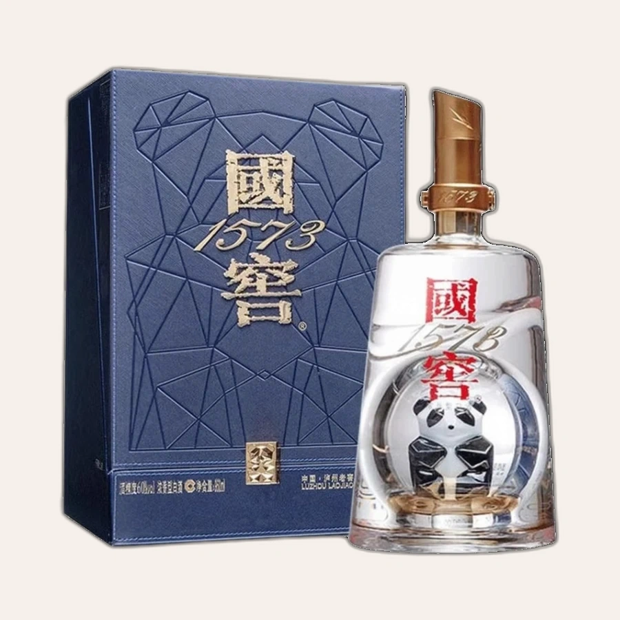 Rượu Lô Châu Lão Kiệu - Quốc Giảo 1573 Bản Gấu Trúc 53% / 泸州老窖 國窖1573 熊猫版 53度 / Luzhou Laojiao Guojiao 1573 Xióngmāo Bǎn