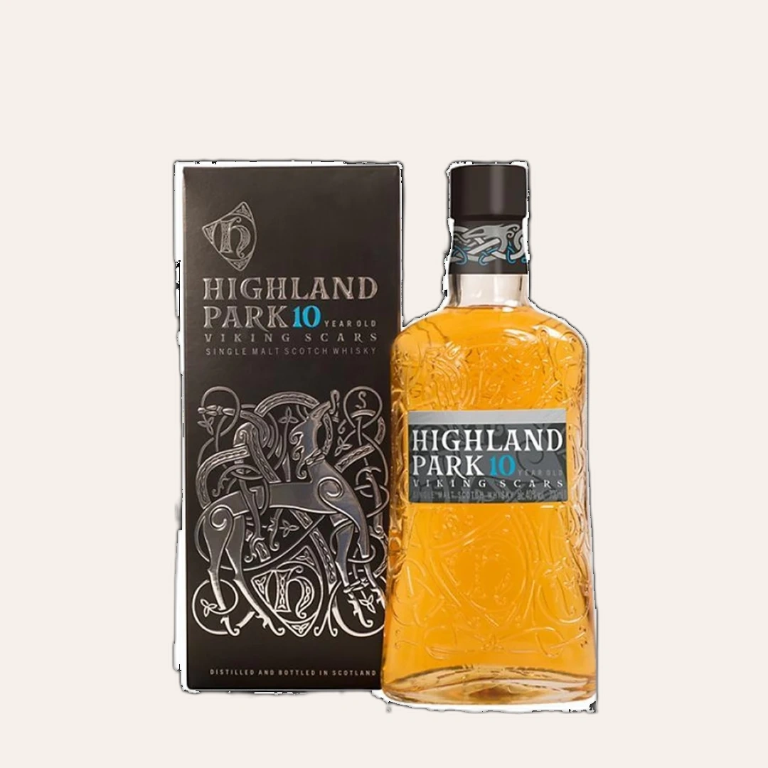 Rượu Whisky Highland Park 10 Year Old Viking Scars