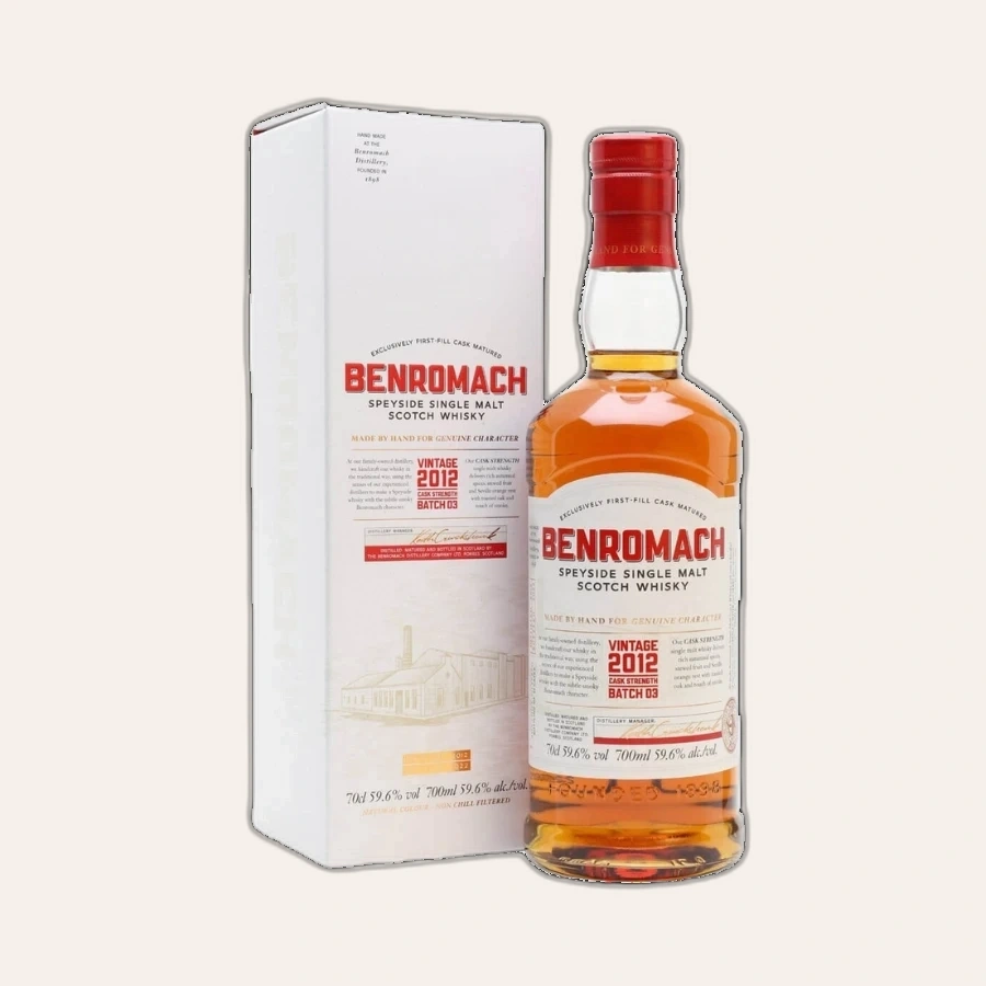 Rượu Whisky Benromach Cask Strength 2012