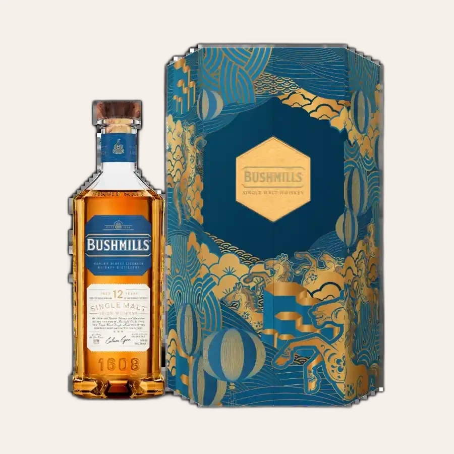Rượu Whisky Bushmills 12 Year Old Hộp Quà Tết 2026