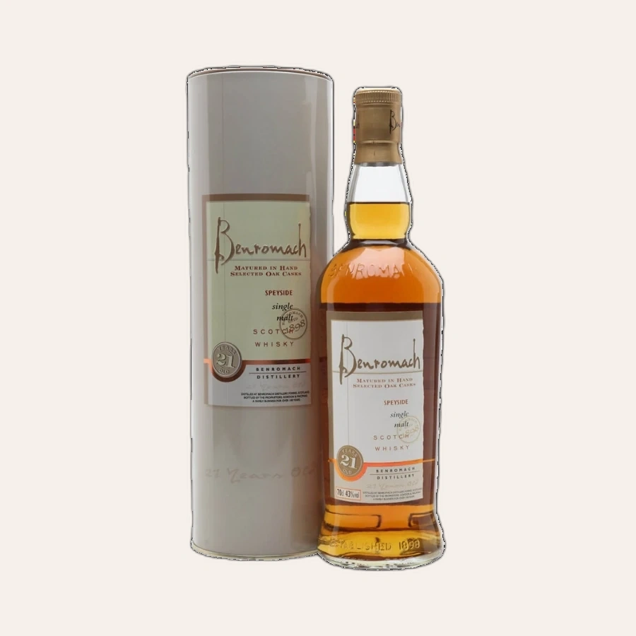 Rượu Whisky Benromach 21 Year Old