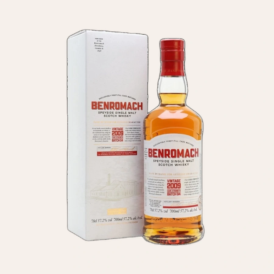 Rượu Whisky Benromach Cask Strength Batch 4 Vintage 2009