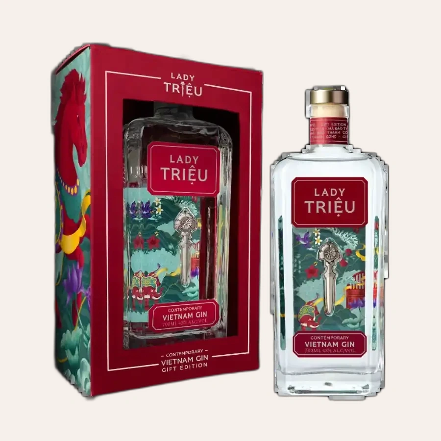 Rượu Gin Việt Nam Lady Triệu Contemporary Hộp Quà Tết 2026