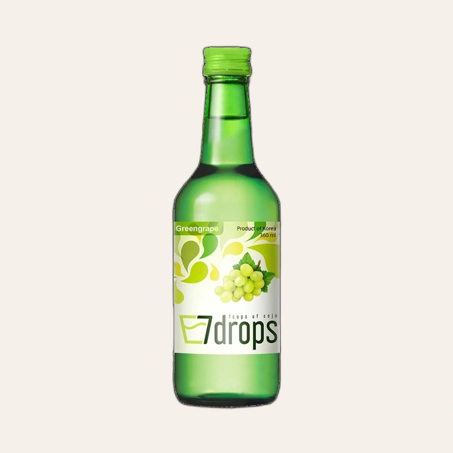 Rượu Soju Hàn Quốc 7 Drops Green Grape