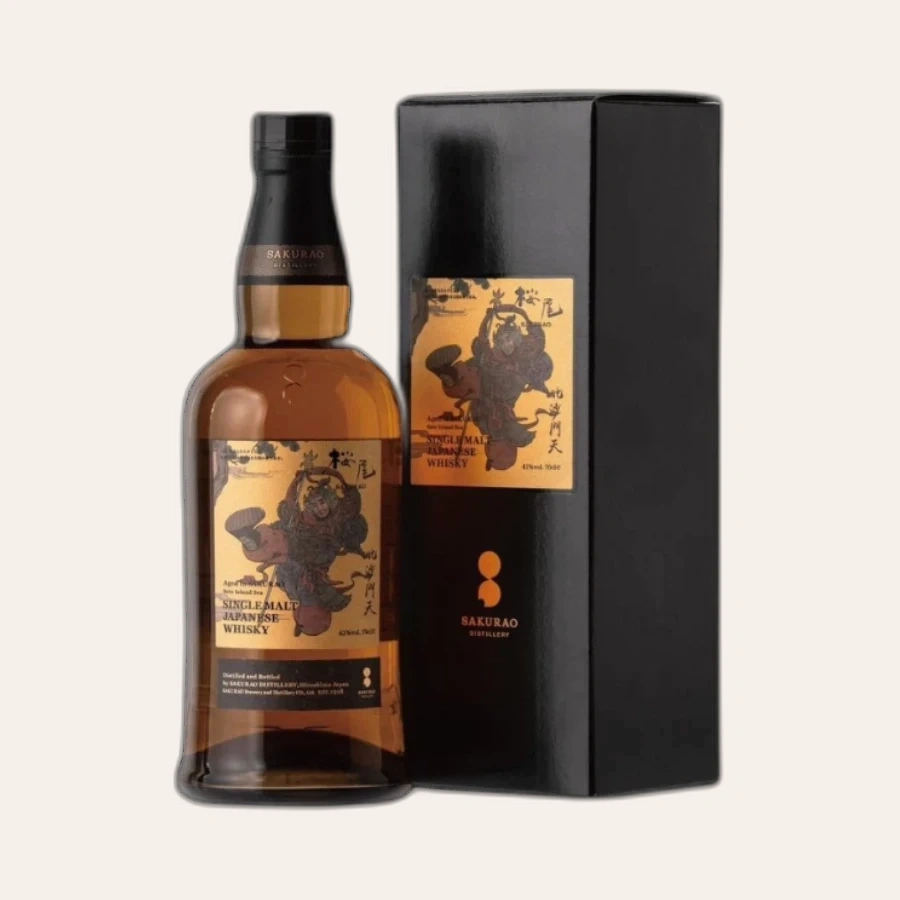 Rượu Whisky Nhật Sakurao Seven Lucky Gods Bishamonten Single Malt