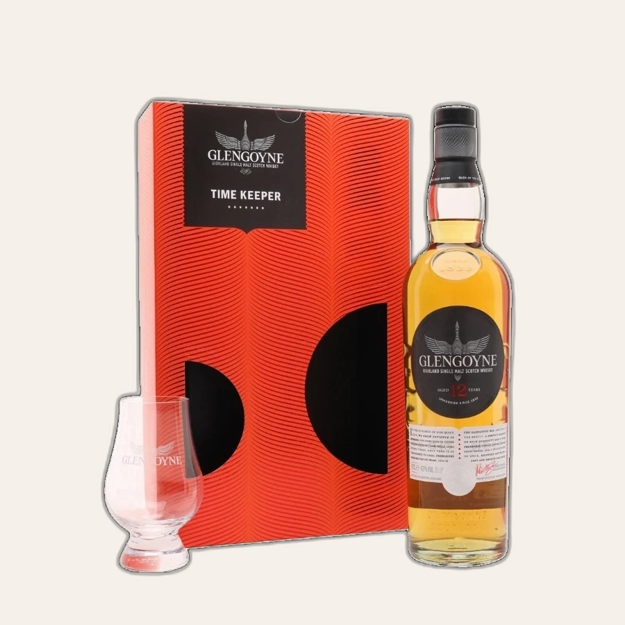 Rượu Whisky Glengoyne 12 Year Old Time Keeper Gift Set