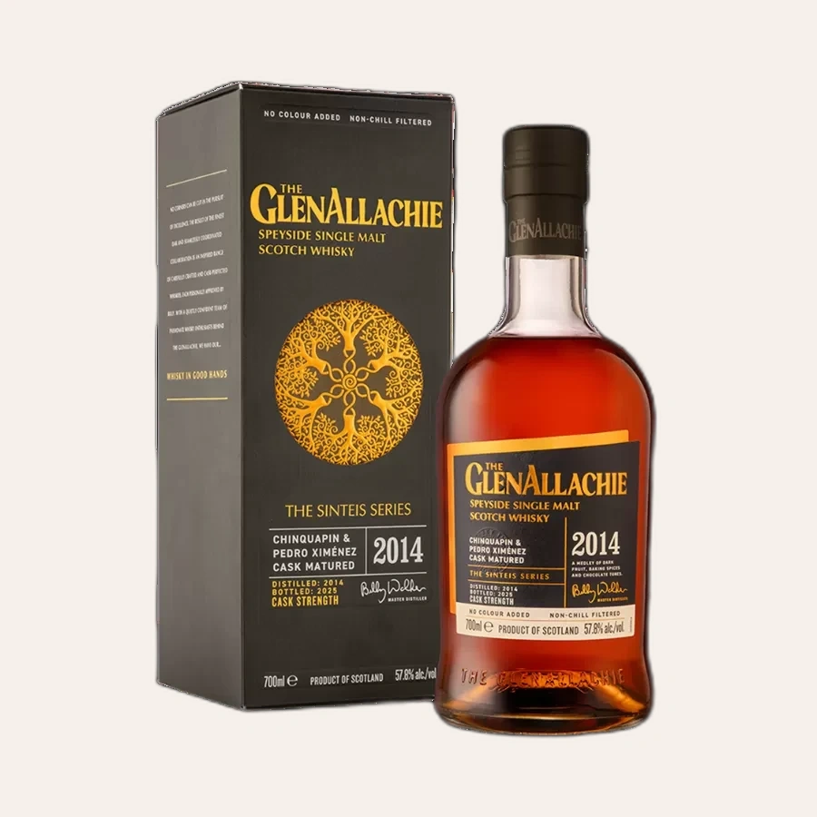 Rượu Whisky The GlenAllachie 2014 Chinquapin & Pedro Ximénez Cask Matured - Sinteis Series Part I