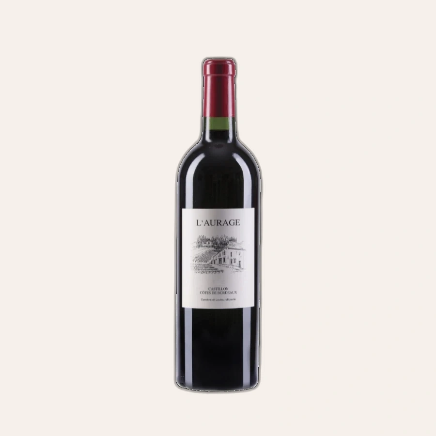 Rượu Vang Đỏ Pháp Domaine L'Aurage Castillon Cotes de Bordeaux