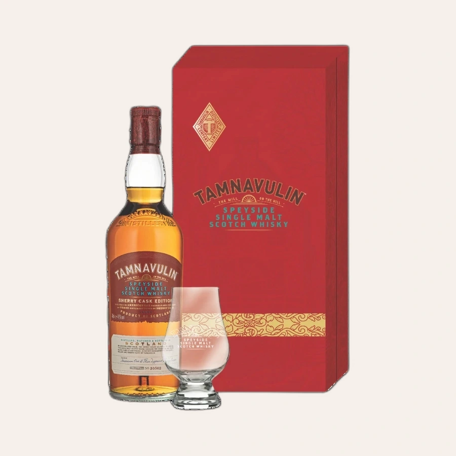 Rượu Whisky Tamnavulin Sherry Cask Hộp Quà Tết 2026