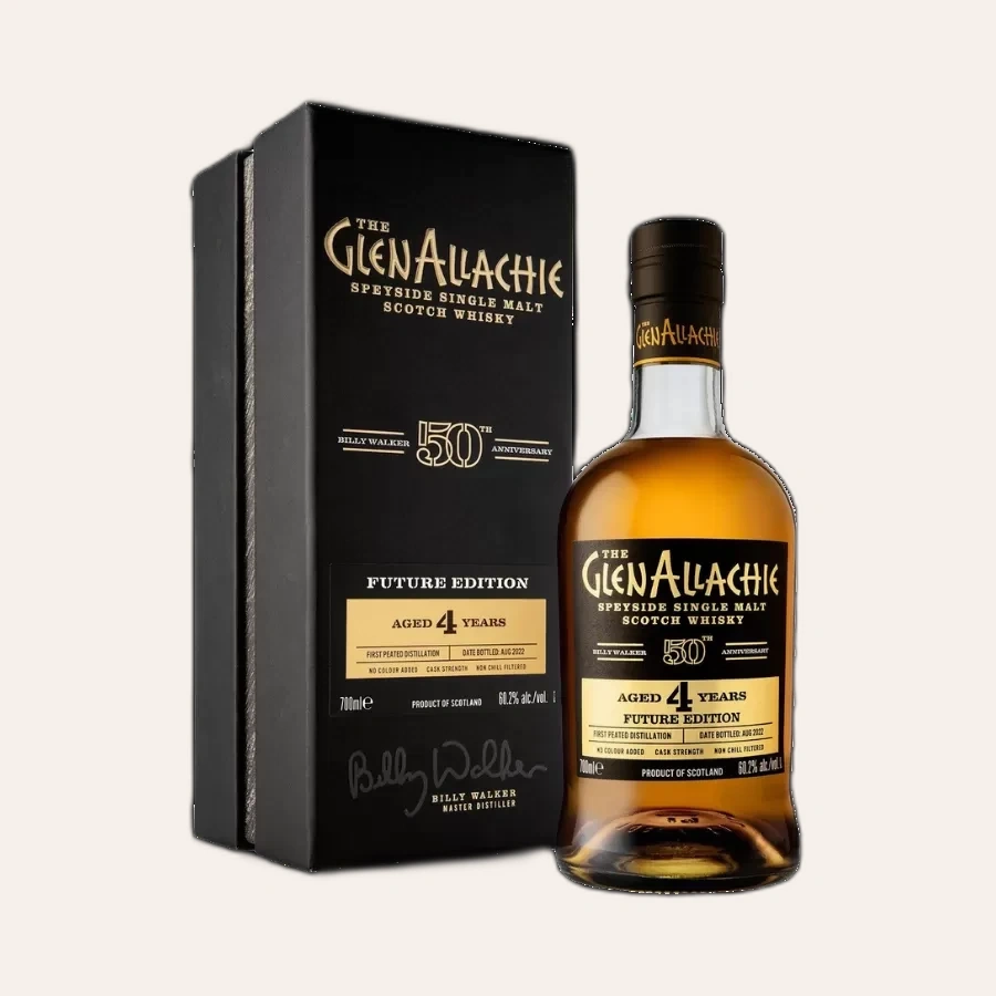 Rượu Whisky GlenAllachie 4 Year Old Future Edition Billy Walker 50th Anniversary