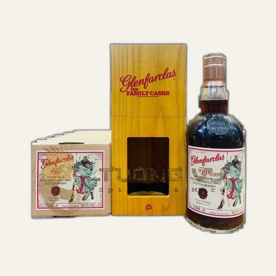Rượu Whisky Glenfarclas Quan Vân Trường Vintage 1991
