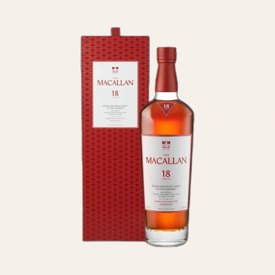 Rượu Whisky Macallan 18 Year Old Sherry Oak 2025