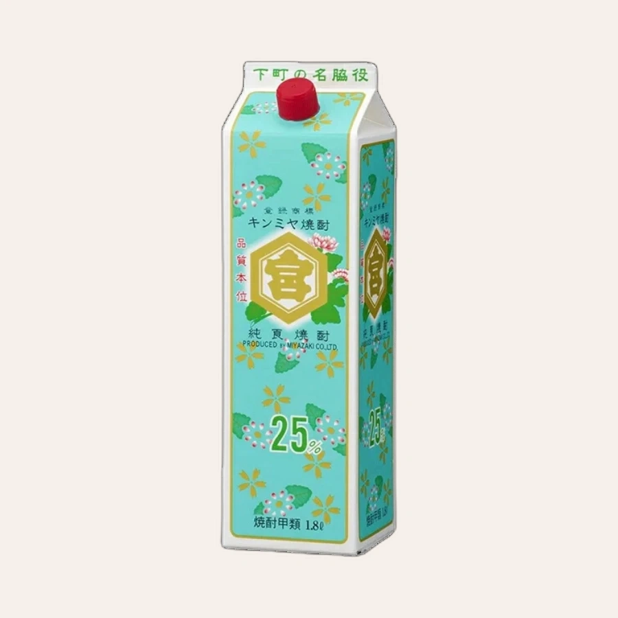 Rượu Shochu Nhật Miyazaki Honten Kinmiya Pack Magnum 1.8L
