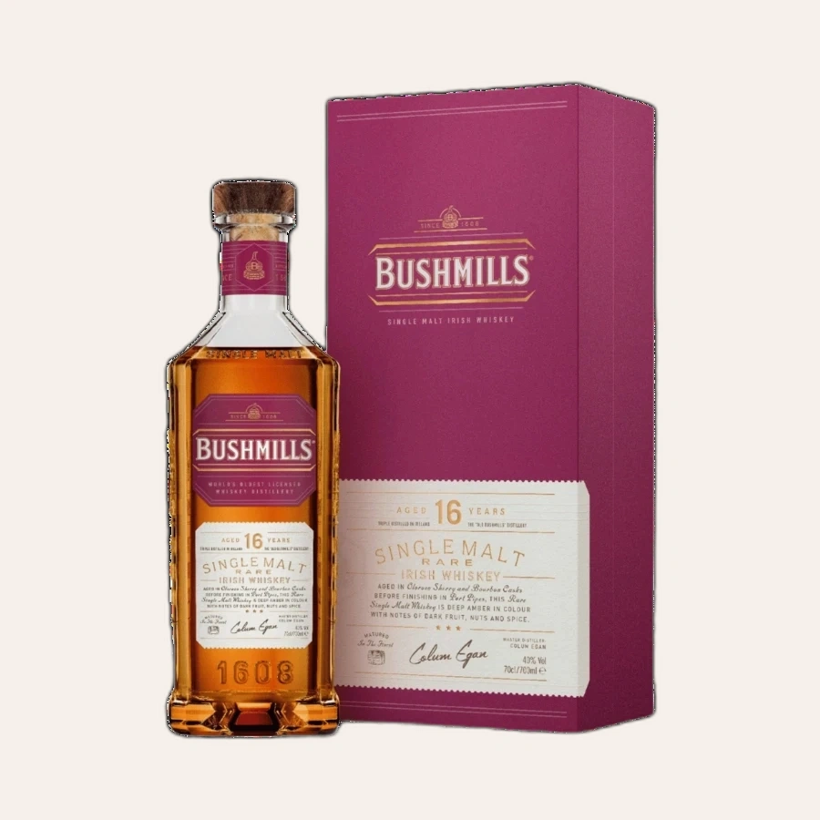 Rượu Whisky Bushmills 16 Year Old New Version