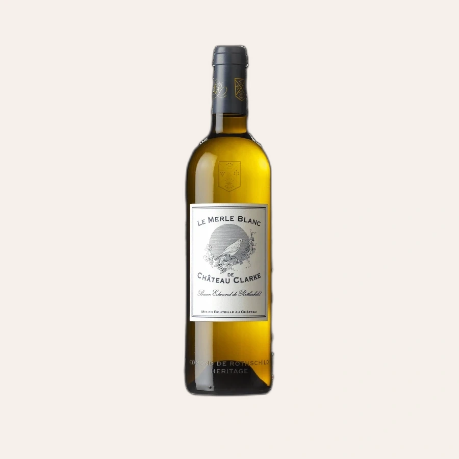 Rượu Vang Trắng Pháp Le Merle de Chateau Clarke Bordeaux