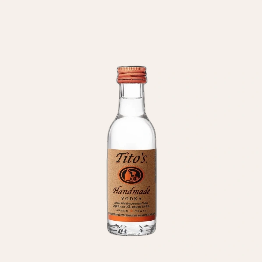 Rượu Vodka Mỹ Tito's PET 50ml