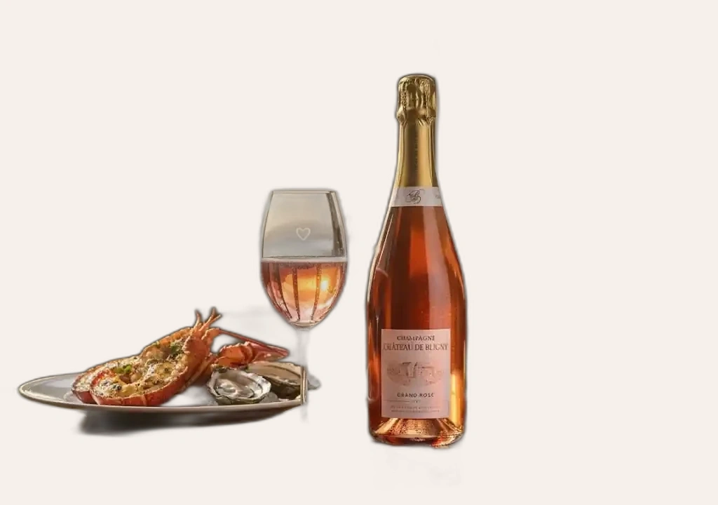 Rượu Champagne Chateau De Bligny Brut Rosé Sống Động
