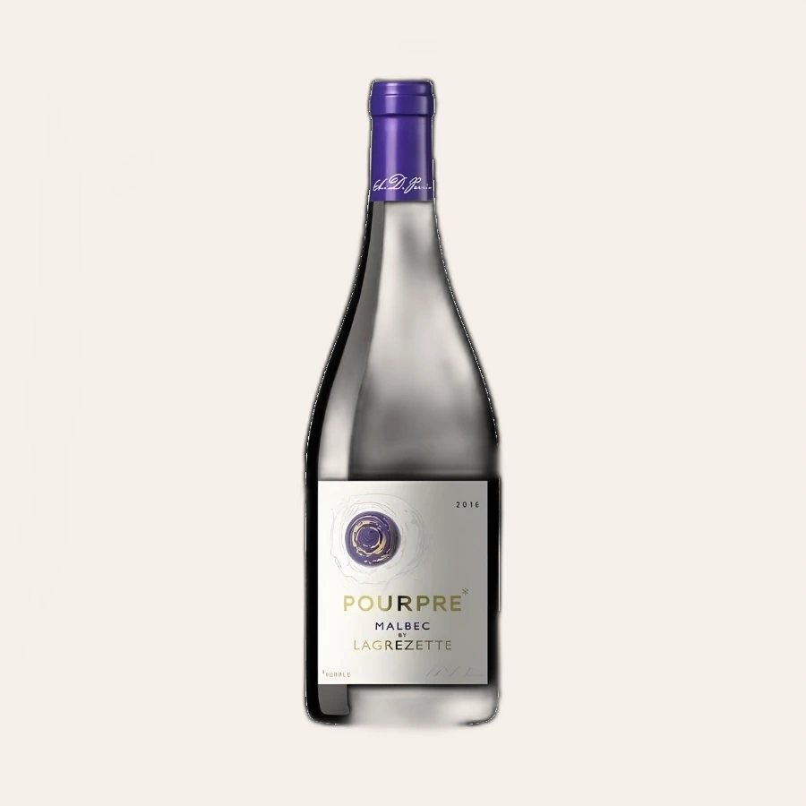 Rượu Vang Đỏ Pháp Pourpre Malbec By Lagrezette