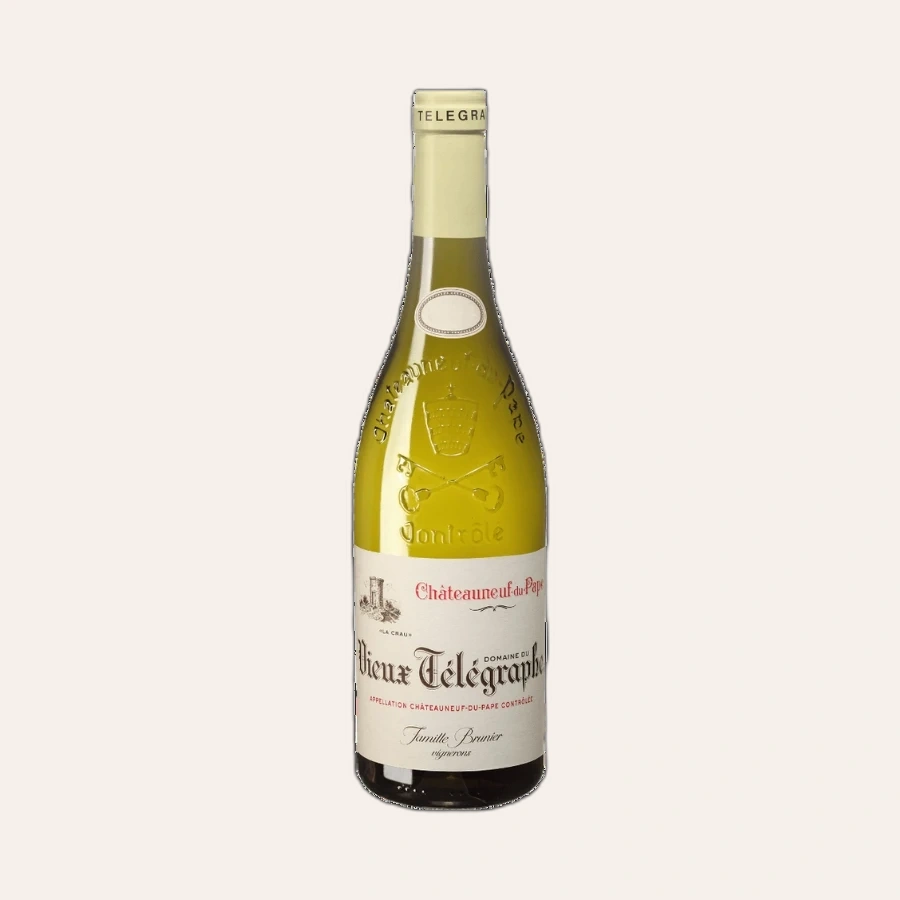 Rượu Vang Trắng Pháp Chateauneuf du Pape Vieux Telegraphe Blanc