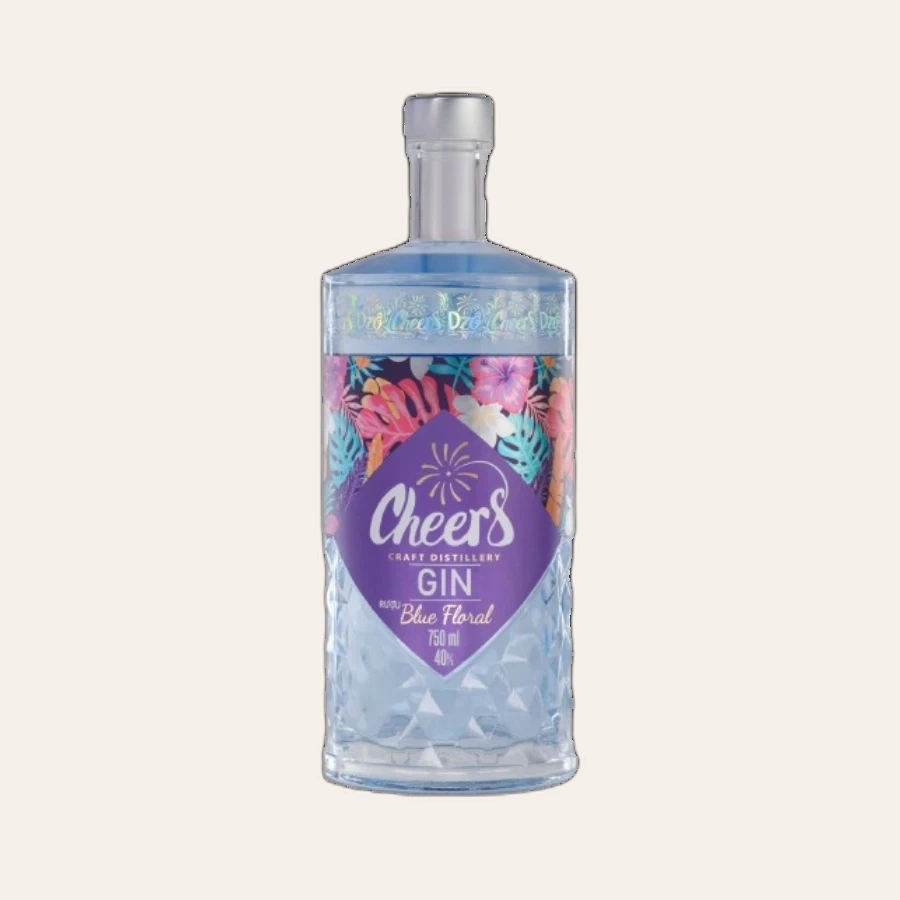 Rượu Gin Việt Nam Cheers Blue Floral 750ml
